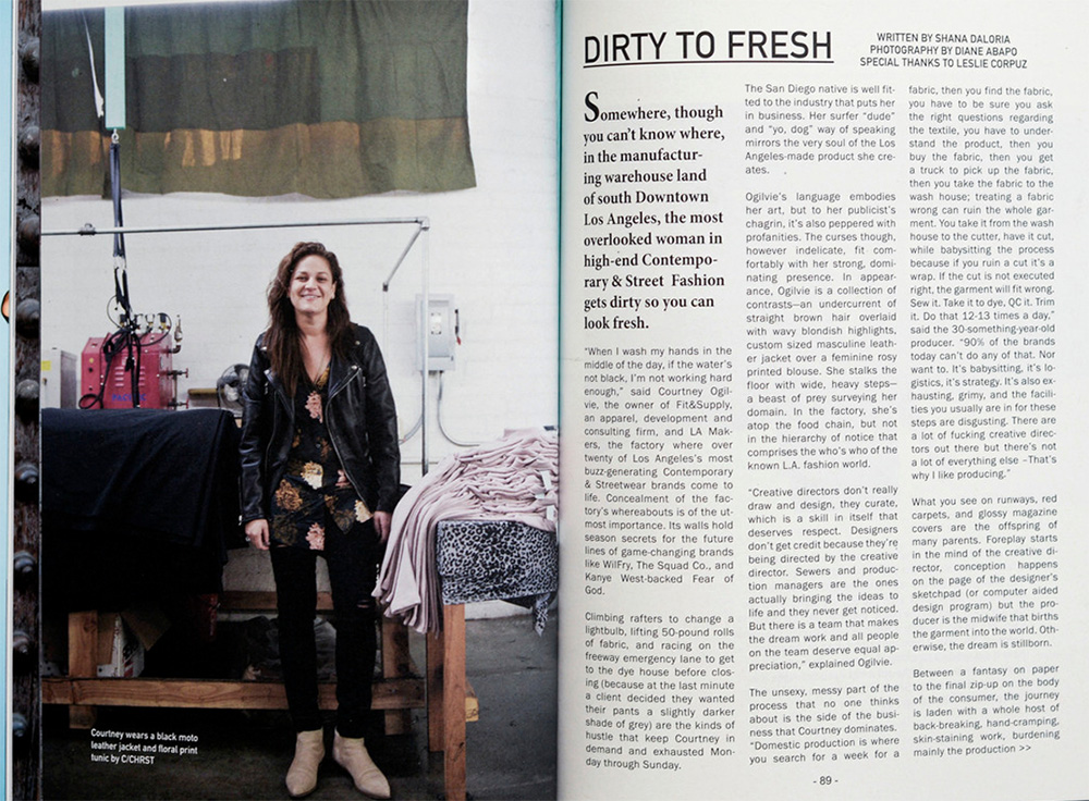 Fashion atelier workspace